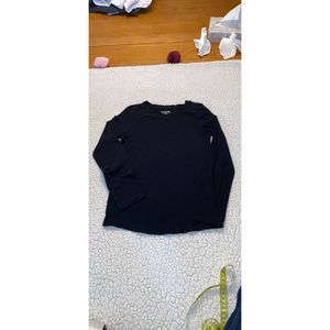 CHEROKEE Solid Black Long sleeve shirt-M